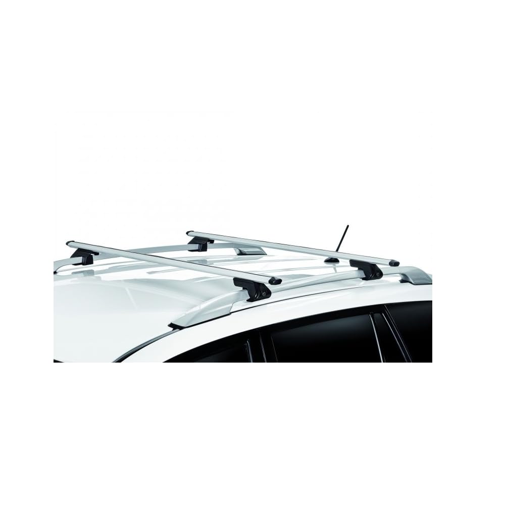 Barre portapacchi portatutto universali 135cm per auto con rails integrati aperti con serratura antifurto