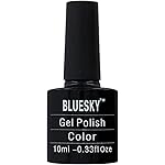Bluesky Gel Nail Polish, Red Glitter Dc24, 10 ml (Requires Drying Under UV LED Lamp)