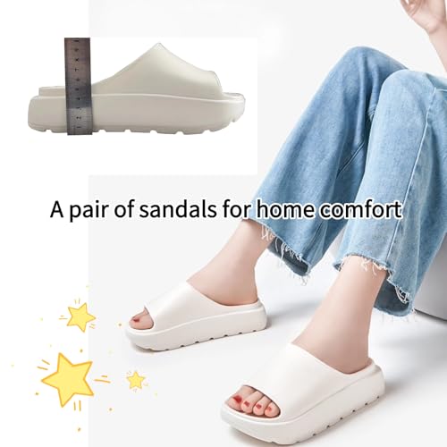 Women's Cloud Pillow Slides Thick Sole Open-Toe Sandals Non-Slip Slippers for Indoor & Outdoor2