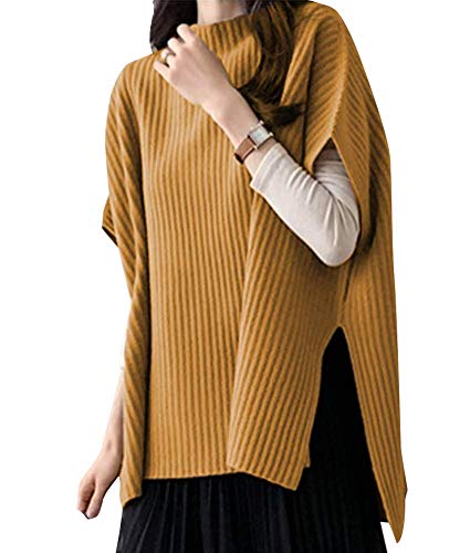 [ニーマンバイ] ゆる ポンチョ ニット ベスト サイド 