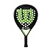 Wilson Racchetta da Padel Blade Team v2, Fibra di vetro/EVA, 370 g, Nero/Verde Neon, WR067411U2