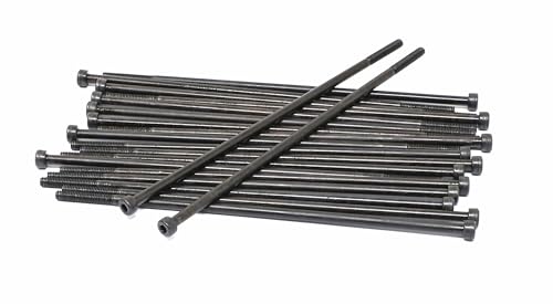Image of iexcell 20 Pcs M4 x 150mm Partially Threaded Thread Pitch 0.7 mm Alloy Steel 12.9 Grade Hex Socket Head Cap Screws Bolts Kit, Black Oxide Finish
