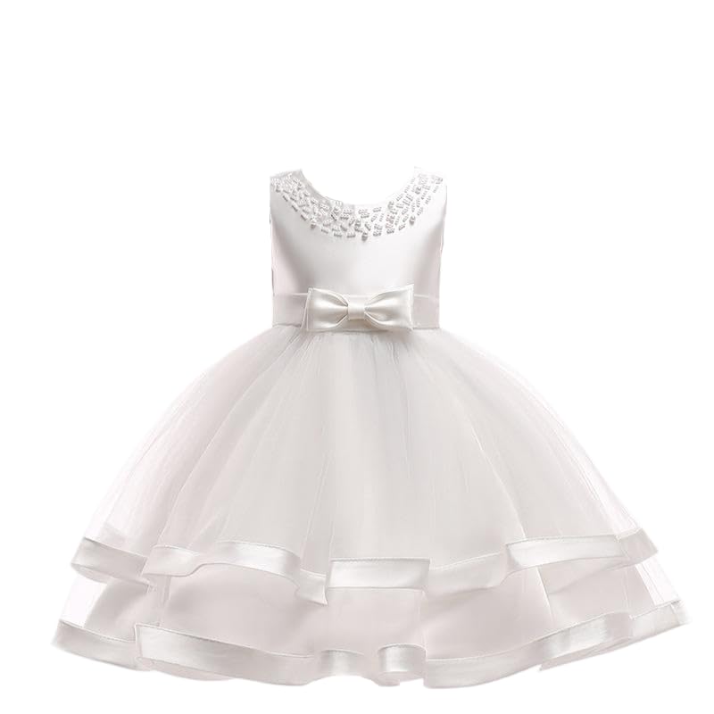 Baby Mädchen Festzug Tüll Kleid Prinzessin Kleid Bowknot Tutu Kleid Blume Hochzeit Kleider