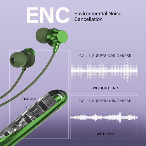 Image of AROMA NB119 Tronix Upto 100 Hr Playtime*,ENC,Fast Charging,Dual Pairing Neckband Bluetooth