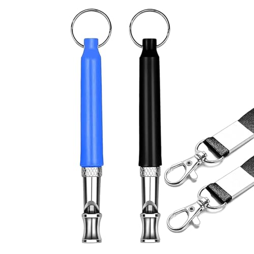 Hsthe Sea 2PCS Dog Whistle With Lanyard Dog Training Kit Pet Dog Flute Ultrasonic Dog Flute For Modern Dog Training