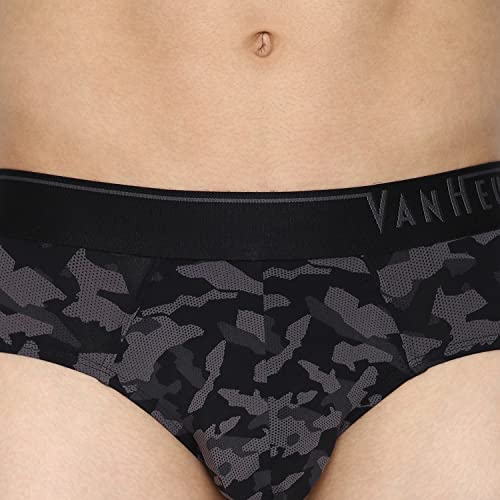 Image of Van Heusen Men Regular Fit 4 Way Stretch Body Defining Fit Allover Print Briefs - Available in Pack of 1 & 2