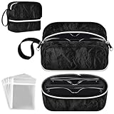SAIKA 2-in-1 Detachable Glasses Case Fits Large & Sports Sunglasses, Portable Lightweight Travel Shockproof Organizer with Zipper Pouch–Built to Last, Structured Case for Car, Backpack(Bag Only)