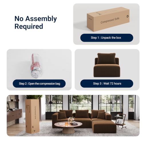 Image of Avenco 141-inch U-Shaped Modular Sectional Couch Sofa with 4 Ottomans