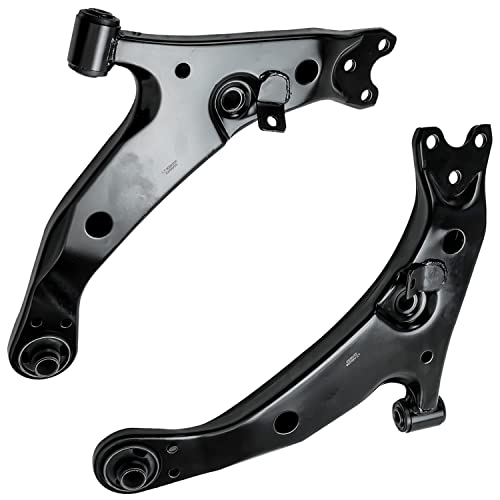 Image of Detroit Axle - Front 4pc Control Arms Kit for 1998-2002 Chevrolet Prizm 1996-1997 Geo Prizm, 2 Lower Control Arms 2 Suspension Lower Ball Joints 1999 2000 2001 Replacement