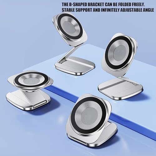 Support de téléphone magnétique pliable et rotatif pour un usage mains libres - 3