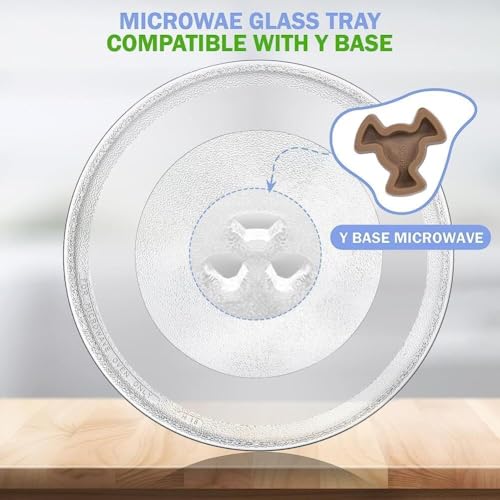 Image of High-Quality Heat-Resistant Microwave Oven Glass Turntable Coupler Tray 9.6 Inch | Replacement Rotating Glass Tray Plate | | Compatible with Haier Microwave Oven (9.6 Inch HMN-20MXP6 20L)