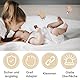 CUEMOON 6 Stück Schnullerclip,Holzclip Schnullerclips Holz Schadstofffrei, Schnuller Clip, Nuckelclip Baby Clip Nippel Halter für Baby