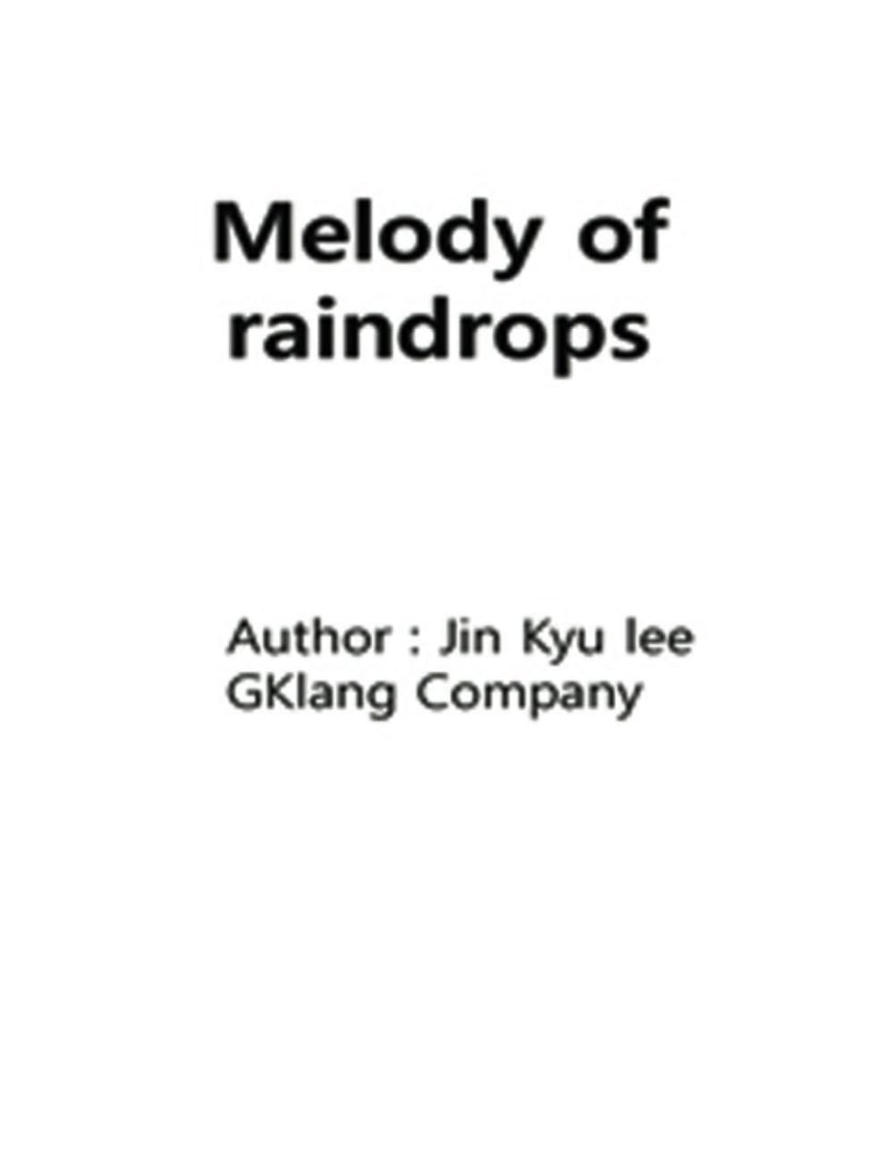 Melody of raindrops