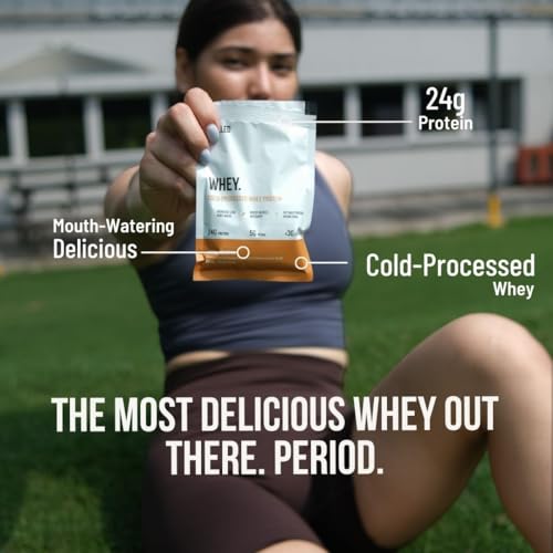 Image of Fuelled Whey Protein Powder Concentrate & Isolate with 24 g Protein, 5 g BCAA (15 Single Serve Sachets x 35 g) Lab Tested (Iced Latte)
