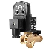 Telituny G1/2 DN15 Válvula de Drenaje Automática, Válvula de Purga Temporizada Electrónica, Electroválvula de Purga, para Gestión de Condensados de Compresores de Aire (AC230V)
