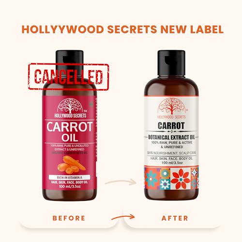 Image of Organic Pure Carrot Seed Oil Hair Growth Skin Brightening Face 100 ml