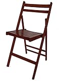 Muy practica para reuniones Kit Closet 9999915904 - pack de 4 sillas plegables de madera, wengue, 78 x 45 x 42