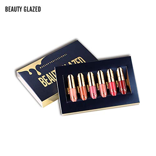 6 PCS Matte Liquid Lipstick set Waterproof Long Lasting Birthday Edition Durable Liquid Lipgloss Beauty Cosmetics Makeup Set