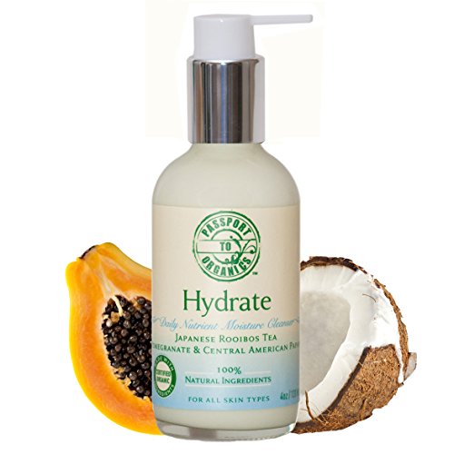 Organic Hydrate Daily Nutrient Moisture Cleanser with Japanese Rooibos Tea, Pomegranate & Papaya
