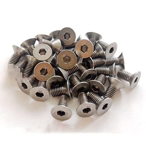 Tornillos Cabeza Plana M6 DIN 7991 de 20mm Hex con Acabado Industrial para Alta Compresión