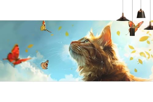Kit Complet Broderie Diamant XXL Chat 100x300cm pour Occuper Vos Heures de Loisirs Créatifs Adulte - 2