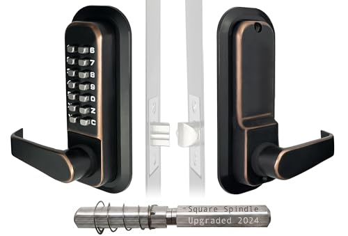 JOUNJIP Keyless Combination Lever Handle Door Lock