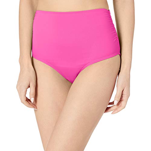 Anne Cole Women's High Waist to Fold Over Shirred Bikini Bottom Swimsuit, New