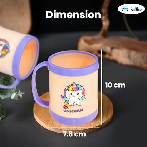 Image of FunBlast Milk Mug for Kids - Unbreakable Mug for Kids, Milk Mugs for Kids Unbreakable - Milk Drinking Cup for Kids (Pack of 1) (Unicorn)