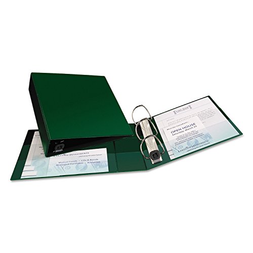 Avery 79783 Heavy-Duty Binder with One Touch EZD Rings, 11 x 8 1/2, 3-Inch Capacity, Green