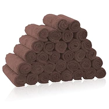 AMAZON - 32 Pack Baby Washcloths – Luxury Coral Fleece – Extra Absorbent and Soft Wash Clothes for Newborns, Infants and Toddlers – Suitable for Sensitive Skin and New Born – Baby Shower – Wood Brown, 10×10 Inch