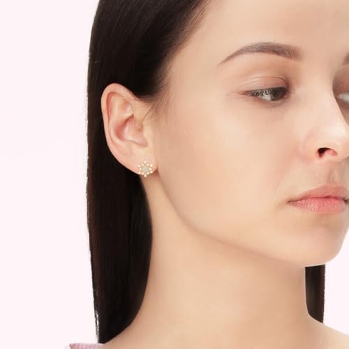 Boucles d'oreilles flocon dorées à clip pour vos soirées et fêtes - 6