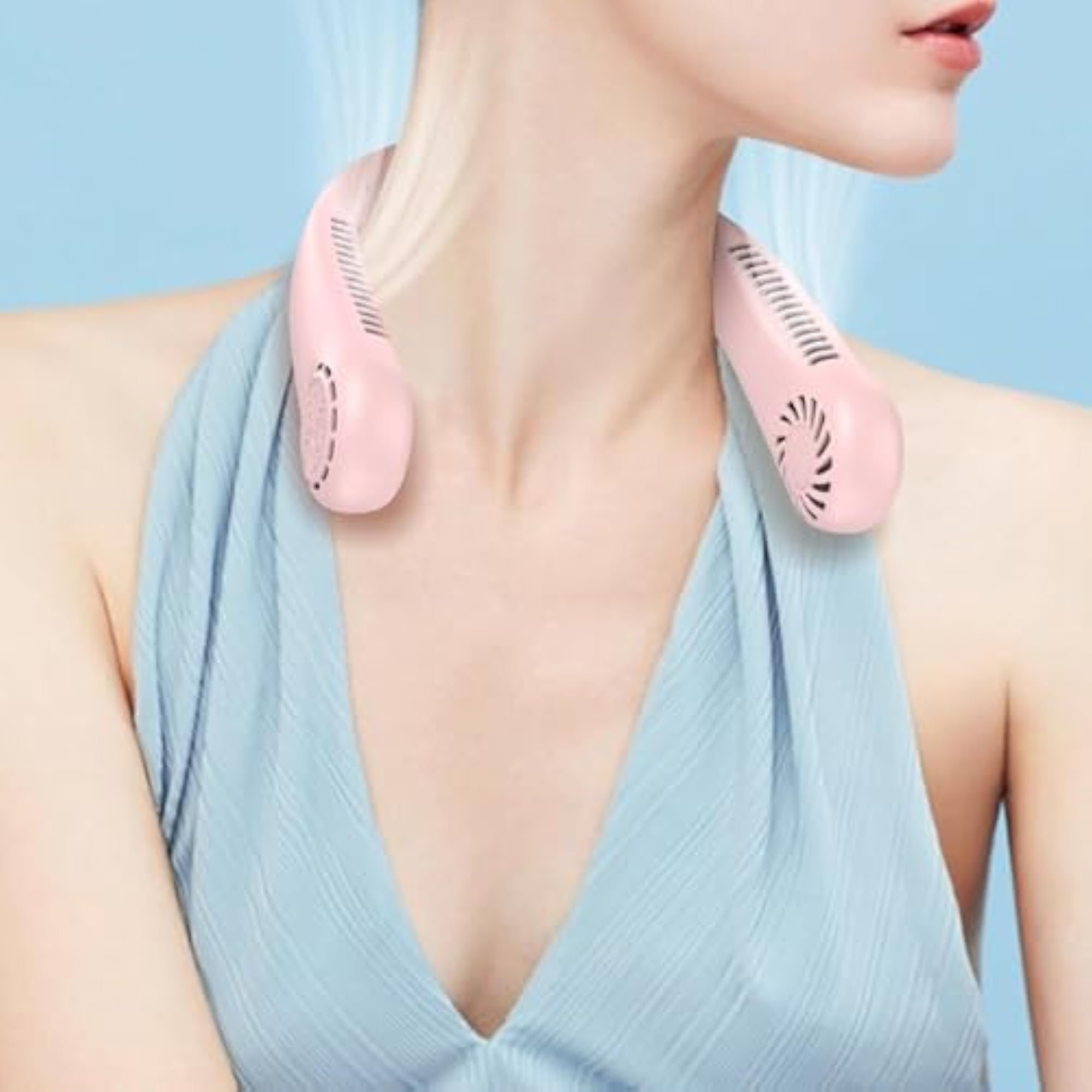 Neck Fan Rechargeable Wearable Bladeless Personal Fan