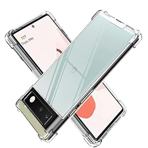 KIOMY Google Pixel 6 5G Case Diamond Clear with Hybrid Anti Yellow Design Hard PC Back Shell with TPU Raised Bezel…