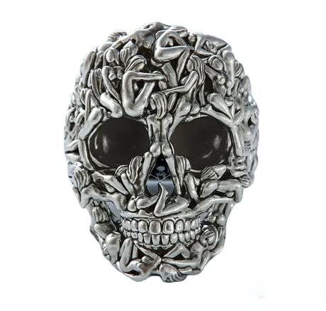 Carat Sutra RARE PRINCE Designer Skull Ring with Women Bodies, Sterling Silver 925 Ring | Jewellery for Men| With Certificate of Authenticity and 925 Hallmark, US 4.5/IND 9-10 (B0DCBT2TYT) Amazon Price History, Amazon Price Tracker