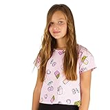 Charanga Camiseta de niña rosa american foodie