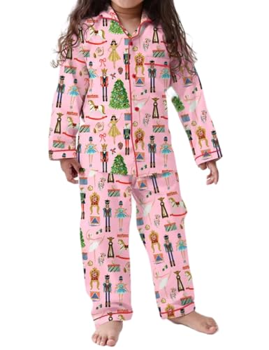 Argeousgor Mommy and Me Christmas Pajamas Set Silk Satin Pjs Matching Sets Mother and Daughter Xmas 2PC Jammies Sleepwear