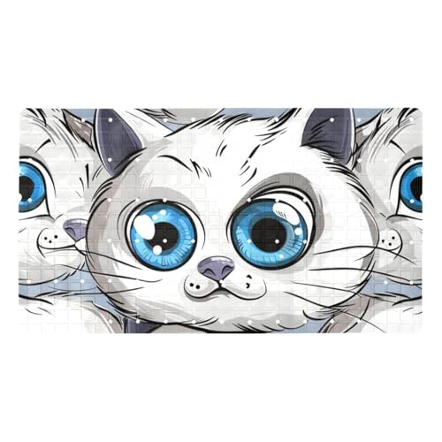 Alfombrilla de baño con estampado de gato y ventosas de PVC de alta densidad 2