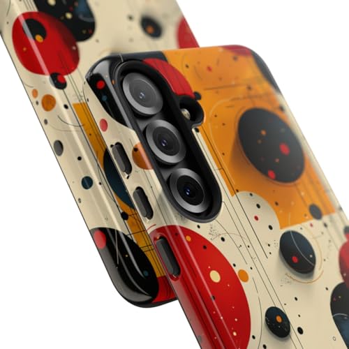 Coque Samsung S25 Plus motif géométrique abstrait cercles anti rayures dos