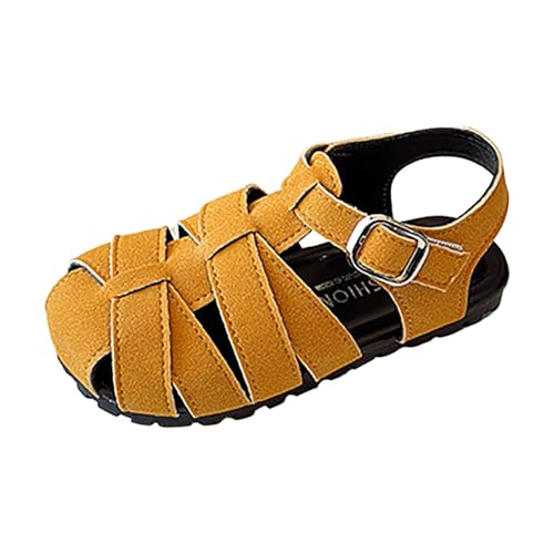 IWIHMIV Toddler Girls Closed Toe Sandals Non Slip Outdoor Beach Summer Sandals Comfortable Soft Bottom Water Shoes