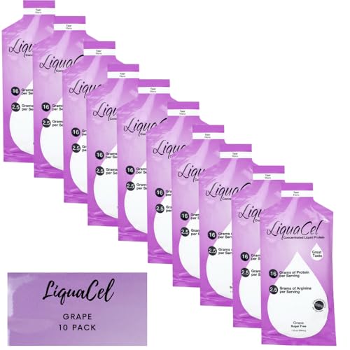 Global Health Products LiquaCel | Single Serving Packet | Grape | 10 Pack