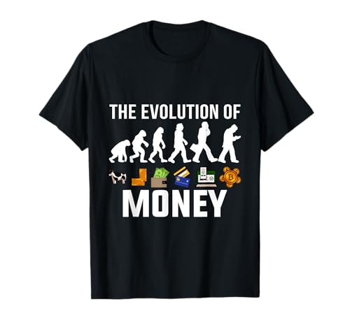 L'evoluzione del denaro Crypto Currency Bitcoin Evolution Maglietta