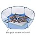 RYPET Guinea Pig Playpen - Breathable & Transparent Pet Playpen Pop Open Outdoor/Indoor Exercise Fence, Portable Yard Fence for Guinea Pig, Rabbits, Hamster, Chinchillas and Hedgehogs