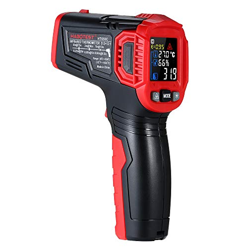 Gecheer Termômetro infravermelho sem contato com infravermelho Testador de temperatura digital portá