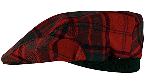 Casquette plate tartan Maxwell de fabrication écossaise