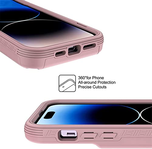 Étui iPhone 14 Pro rose antichoc miroir pour simplifier vos sorties - 5