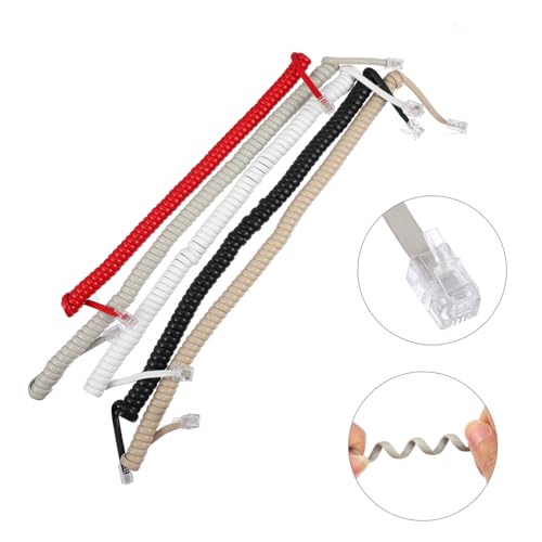 Cable rizado para auricular telefónico de cobre resistente con revestimiento protector de nailon 6