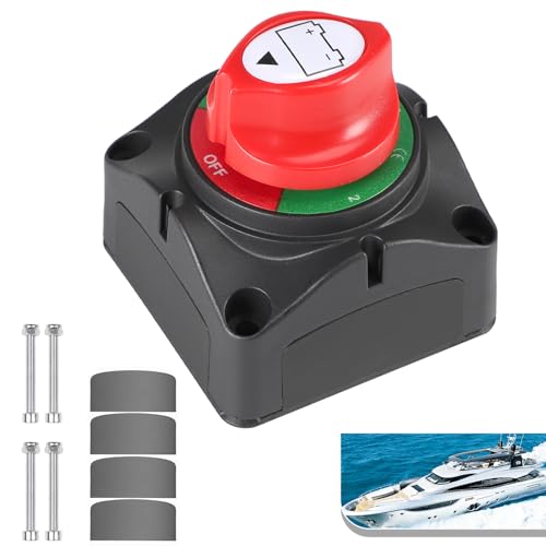 HOISGEAR 2 pièces Interrupteurs de batterie 12-48 V, Coupe Circuit HOISGEAR 2 pièces Interrupteurs de batterie 12-48 V, Coupe Circuit
