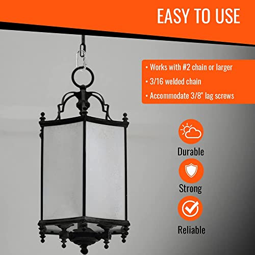 Yardware Etcetera Quick Links 3/16 Inch Zinc Plated 24 Pack - 620 Pound Working Load Limit- Chain Links #TOP1