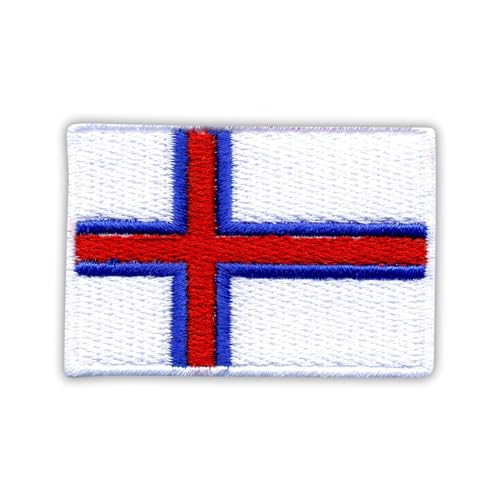 Aufnäher Flagge Färöer Inseln bestickt
