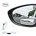 Slender Blind Spot Mirrors,LTJ 360 ABS HD Ultra Low-Profile Glass Fit Stick-on Design Fit For All Universal Vehicles Car SUV Truck RVs VANs(Pack of 2)(Slender)